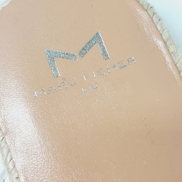 New Marc Fisher LTD Jaimee Leather Braided Espadrilles Sandals M76 - Picture 13 of 13